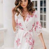 Ivana Bouquet De Fleur Printed Robe