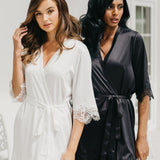 Chiara Lace Trim Robe