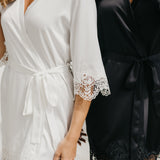 Chiara Lace Trim Robe