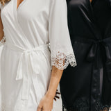 Chiara Lace Trim Robe