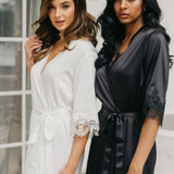 Chiara Lace Trim Robe