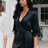 Chiara Lace Trim Robe