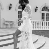Imogen Forget Me Knot Lace Maxi Bridal Robe - Includes Slip