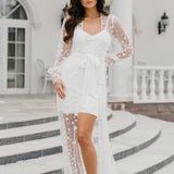 Imogen Forget Me Knot Lace Maxi Bridal Robe - Includes Slip