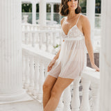 Fiona Forget Me Knot Lace Babydoll Slip