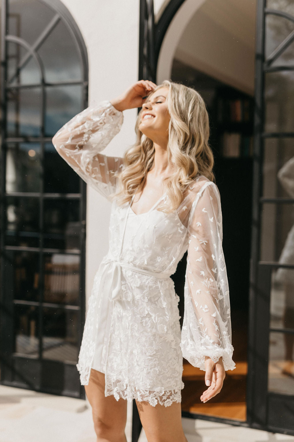 Maya Lace Robe - lerose AU