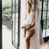 Valentine Satin Maxi Slip - lerose AU
