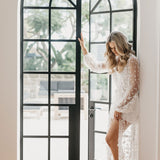 Lace Bridal Robe - Le Rose