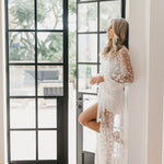 Lace Bridal Robe - Le Rose