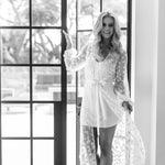 Lace Bridal Robe - Le Rose