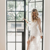 Lace Bridal Robe - Le Rose