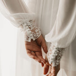 Lina Pearl Beaded Georgette Maxi - Includes Slip - lerose AU