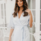 Chiara Lace Trim Robe