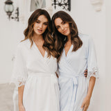 Chiara Lace Trim Robe