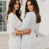 Chiara Lace Trim Robe