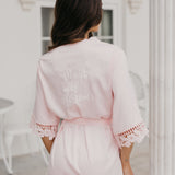 Lauren Lace Satin Robe