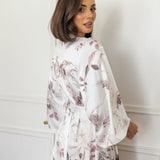 MJ Satin Floral Bridesmaid Robe