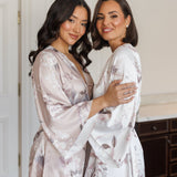 MJ Satin Floral Bridesmaid Robe