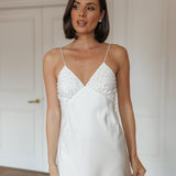 Celine Pearl Beaded Bridal Slip