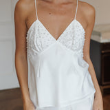 Elodie Pearl Beaded Cami Bridal Set