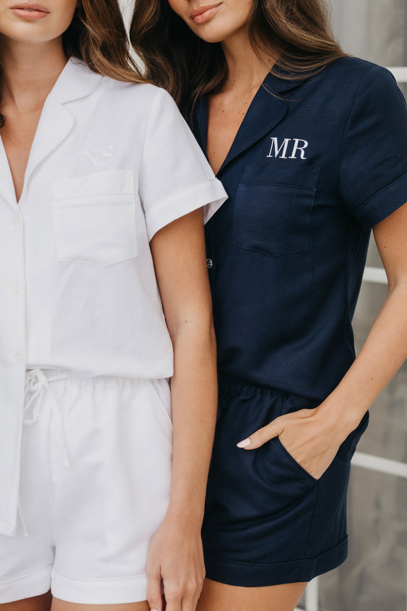 Micah Linen PJ set