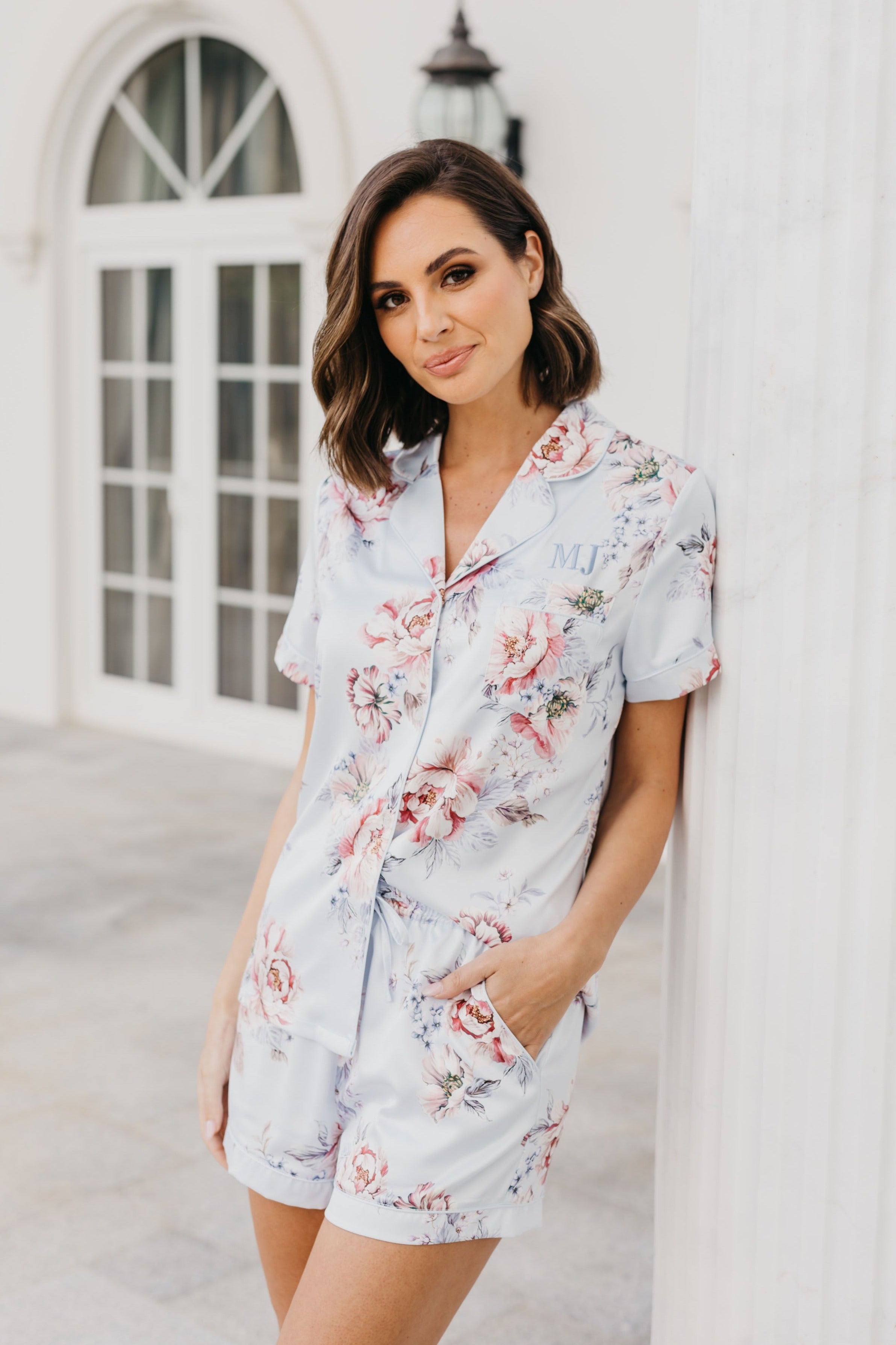 Adriana Veiled Rose PJ Set