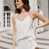 Pia Cami and Ruffle Short Set