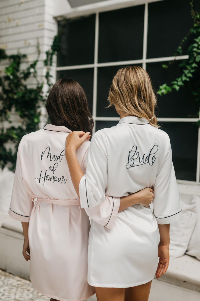 Elena Satin Robe - lerose AU