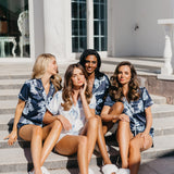 Mileva Bleu De Fleur Printed PJ Set