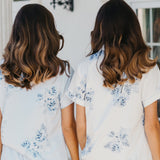 Mileva Bleu De Fleur Printed PJ Set
