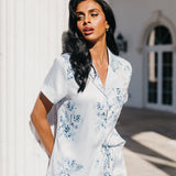 Mileva Bleu De Fleur Printed PJ Set
