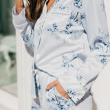 Romi Bleu De Fleur Printed PJ Set