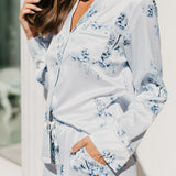 Romi Bleu De Fleur Printed PJ Set