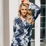 Romi Bleu De Fleur Printed PJ Set