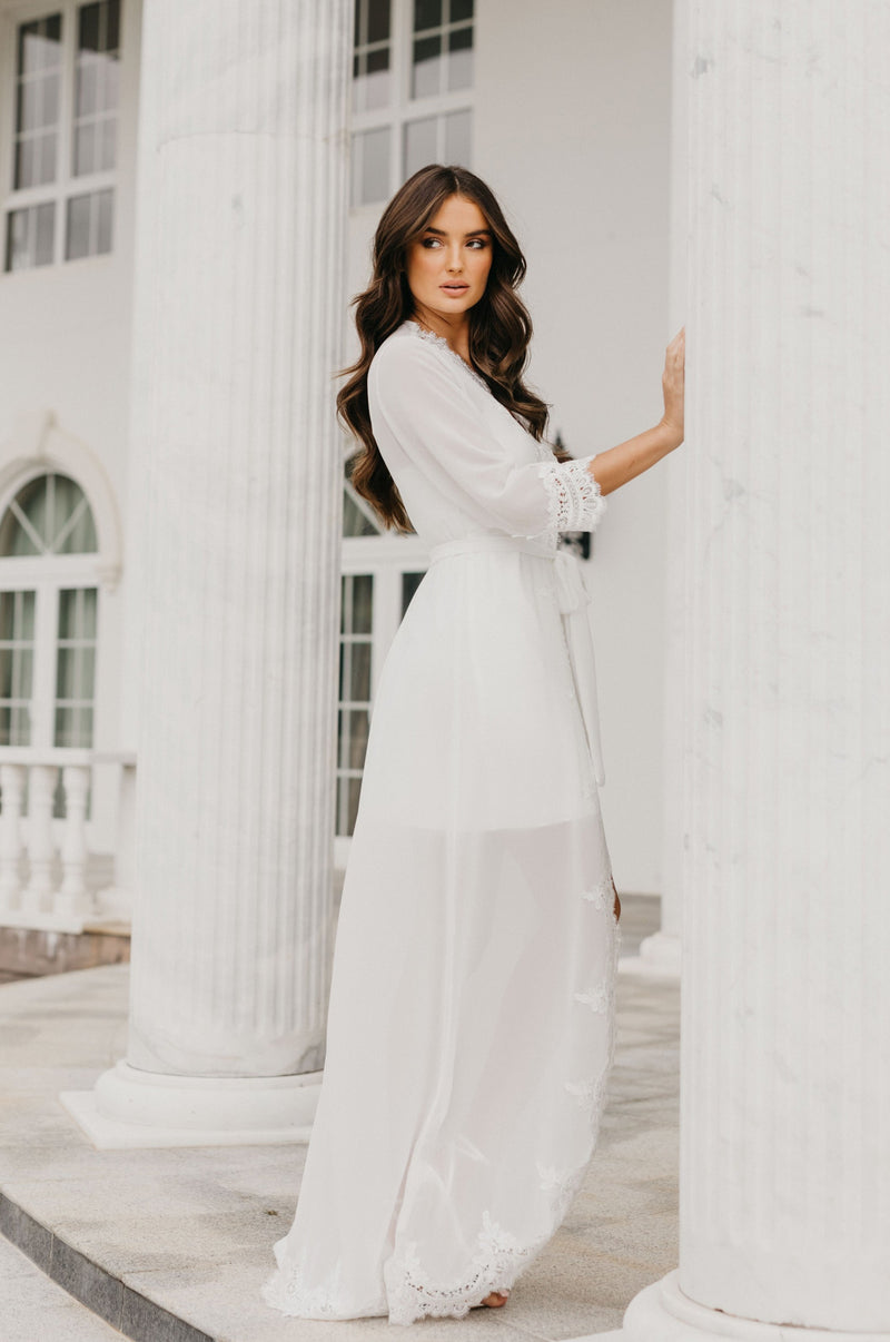 Hannah Lace Trim Maxi - Includes Slip