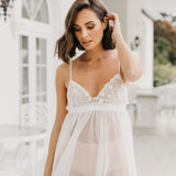 Fiona Forget Me Knot Lace Babydoll Slip